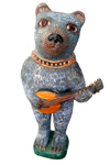Bear with mandolin