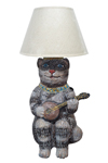 Lamp Cat with mandolin