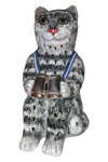 Cat with binoculars